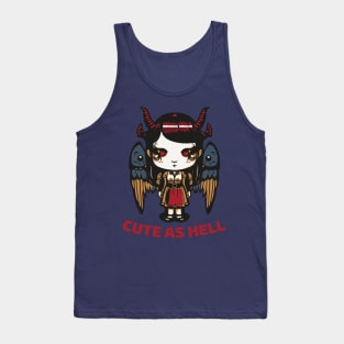 Cute as Hell Kawaii Demon Girl Tank Top